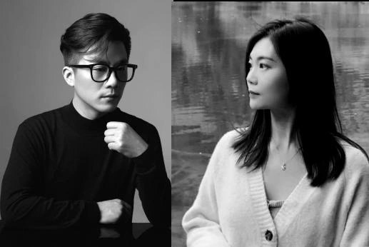 DOK创始人邓子（左）与合伙人鹤鹤（右）